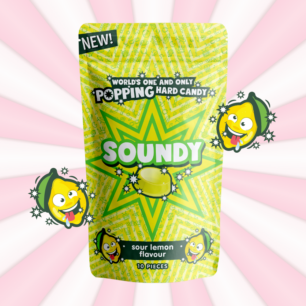 Soundy Popping Candy 30gr - Sour Lemon